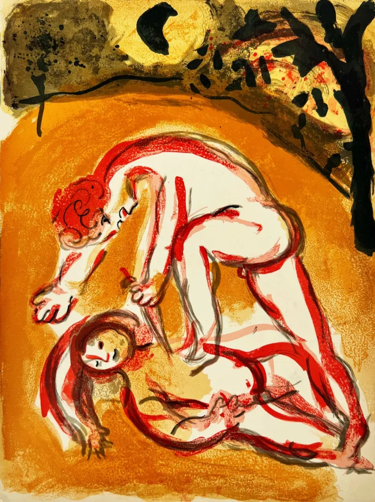 Lithografie Chagall - Kain and Abel