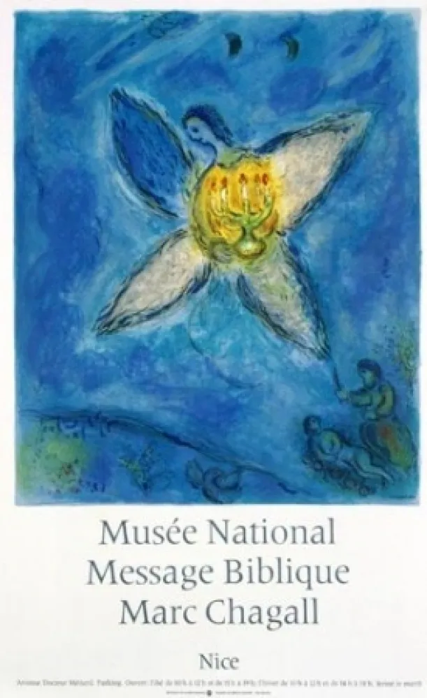 Lithografie Chagall - LAnge au Chandelier