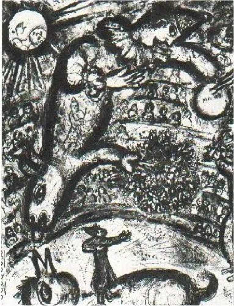 Lithografie Chagall - Le Cirque, planche 37