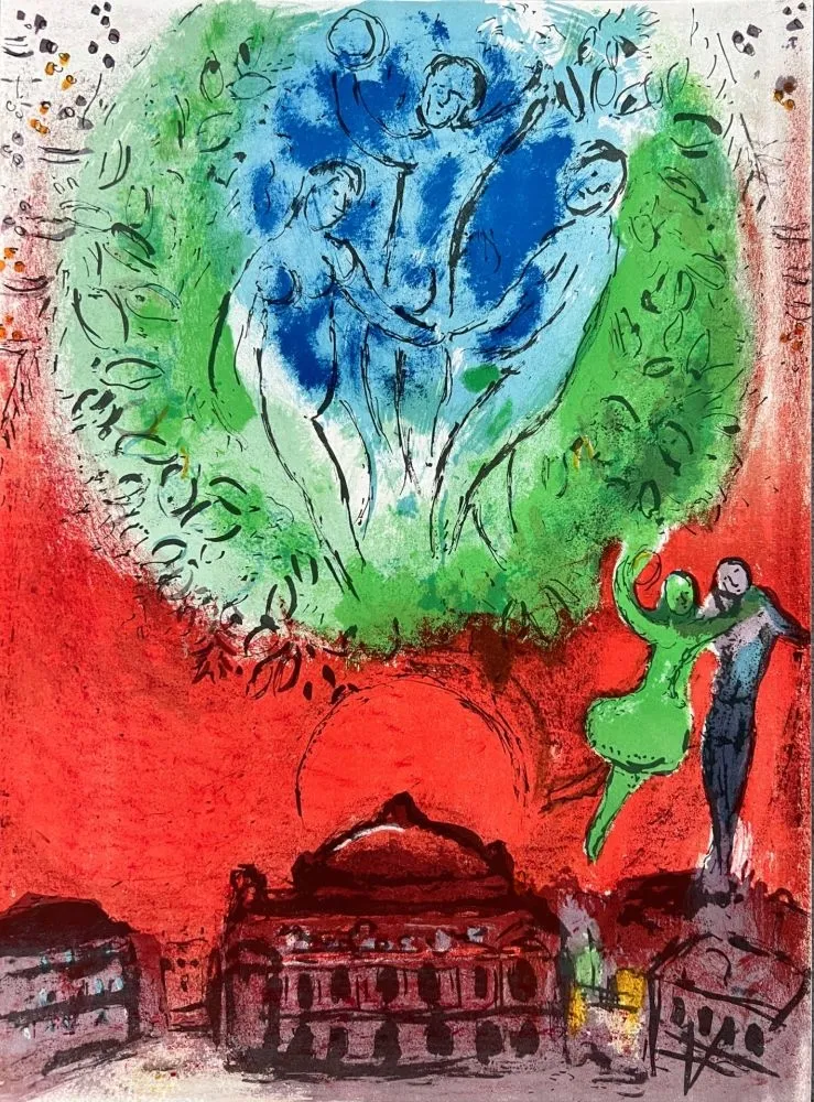 Lithografie Chagall - L'Opéra de Paris