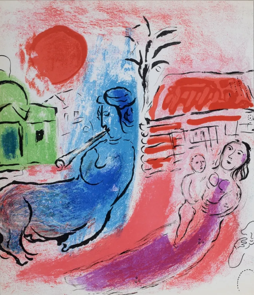 Lithografie Chagall - Maternité au Centaure