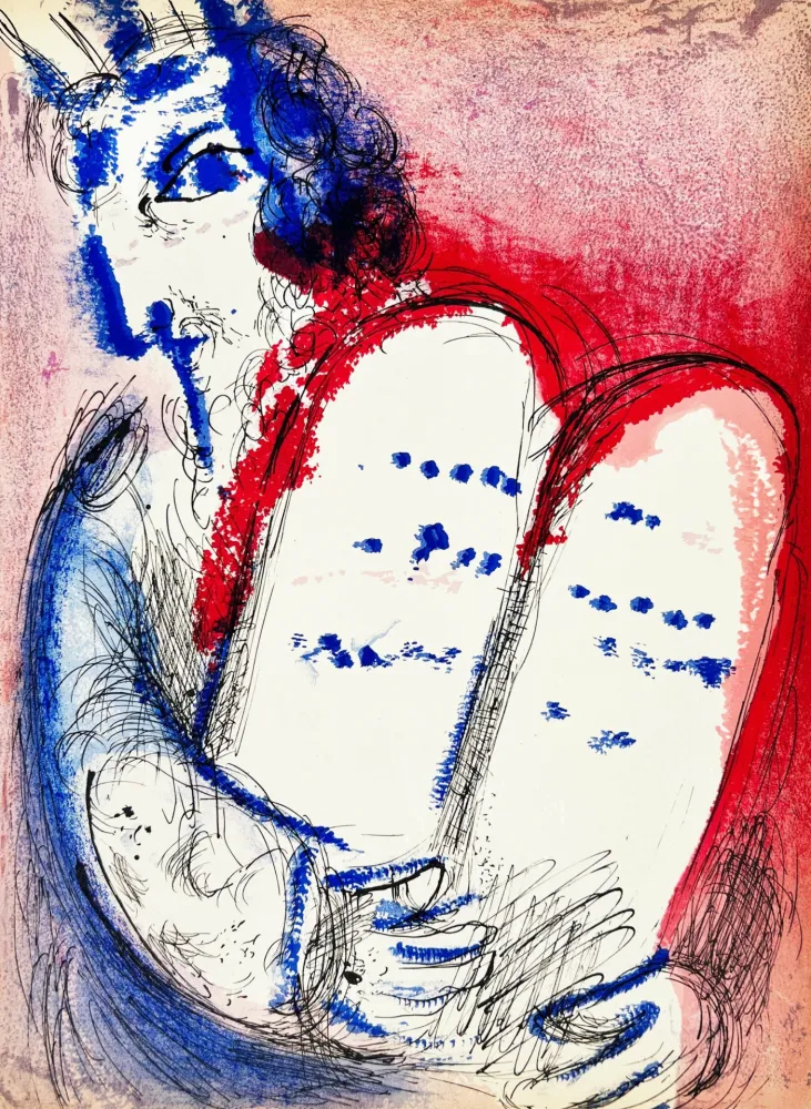 Lithografie Chagall - Moses III