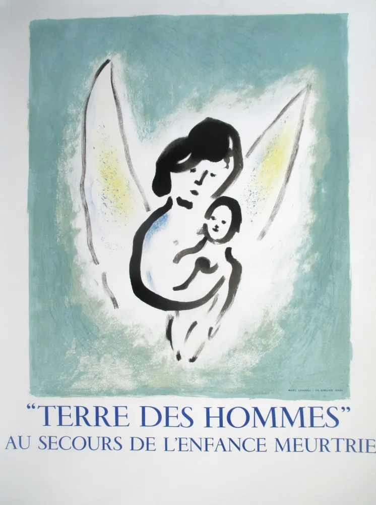 Lithografie Chagall - Terre des Hommes