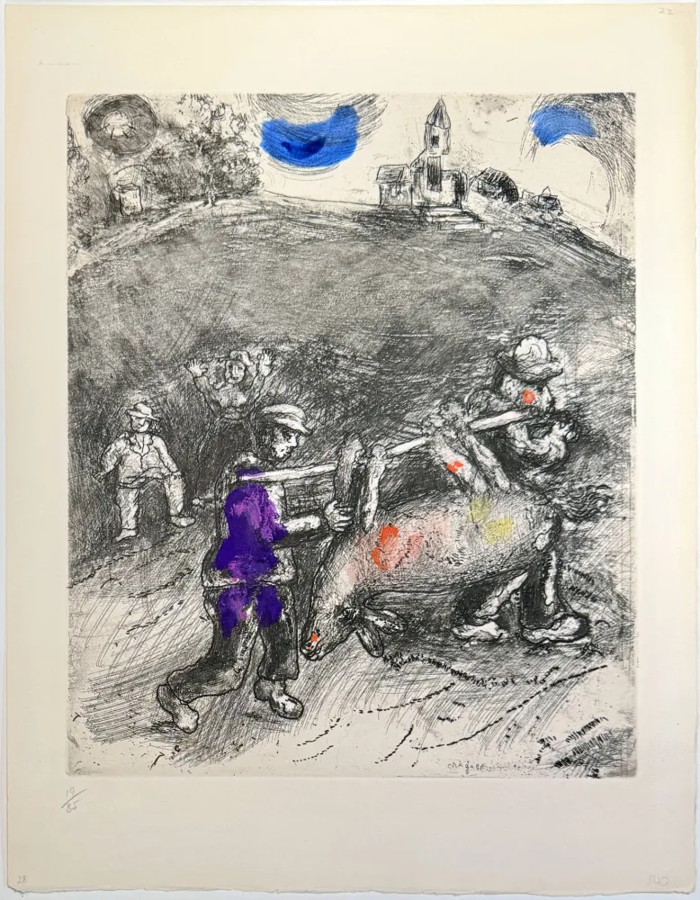 Ets Chagall - The Miller, His Son, and the Donkey