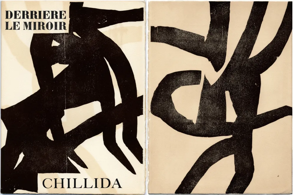 Geïllustreerd Boek Chillida - DERRIÈRE LE MIROIR N °90-91. CHILLIDA. Oct.-Novembre 1956.