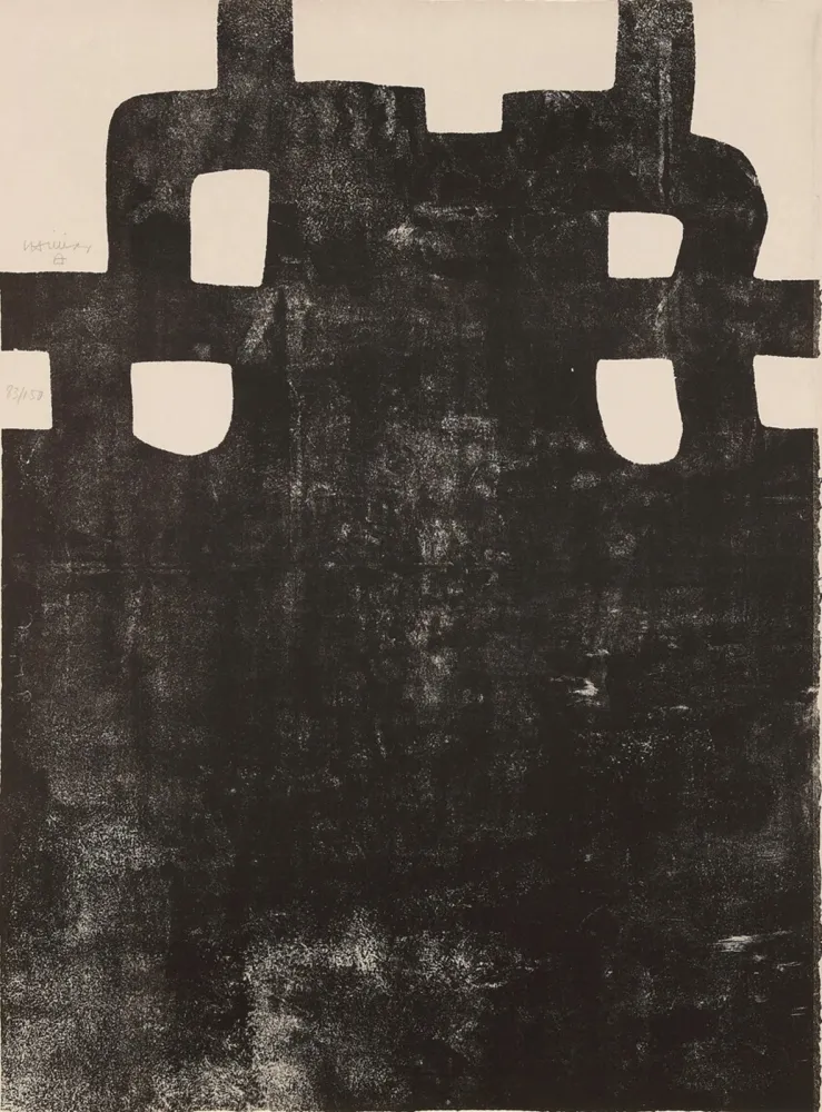 Lithografie Chillida - Gurutze Gorria III
