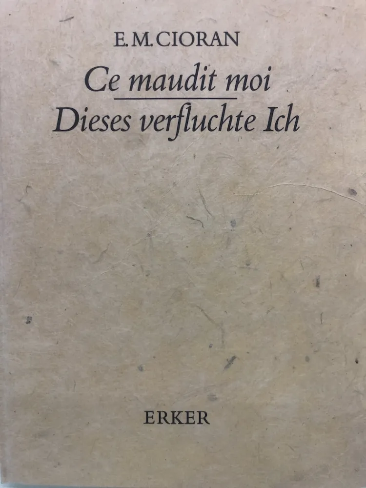 Ets Chillida - Libro Cioran 