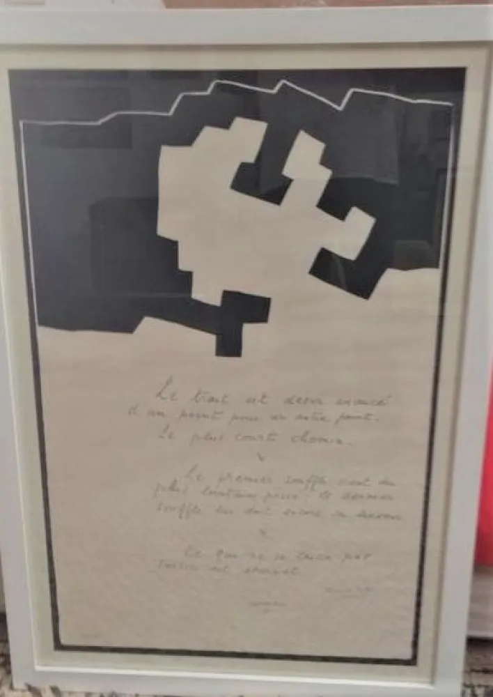 Zeefdruk Chillida - Placard Jabes