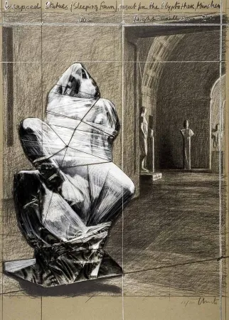 Lithografie Christo - Fauno durmiente