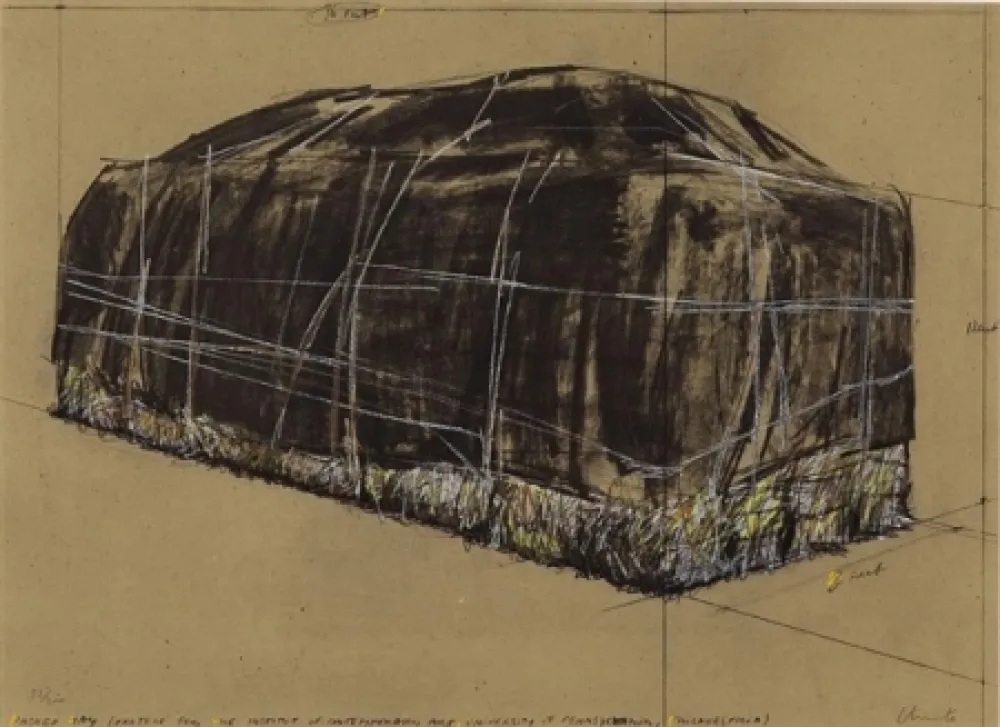 Zeefdruk Christo -  PACKED HAY