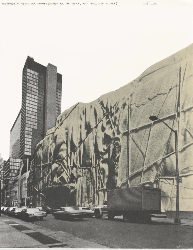 Lithografie Christo - The Museum of Modern Art Wrapped Project for New York