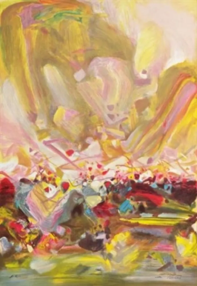 Lithografie Chu Teh Chun  - Abstract composition