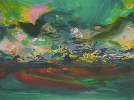 Lithografie Chu Teh Chun  - Composition