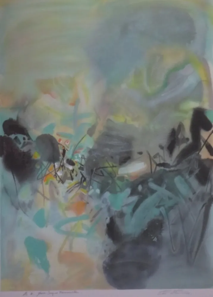 Lithografie Chu Teh Chun  - Sans  titre XV