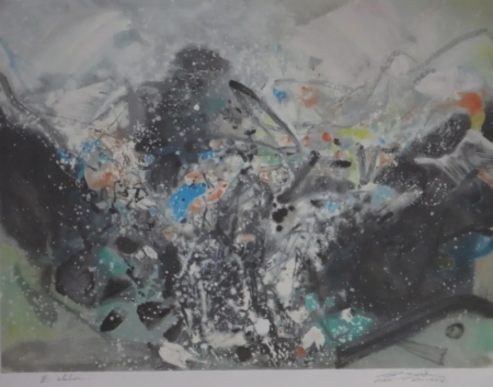 Lithografie Chu Teh Chun  - Sans titre XVII