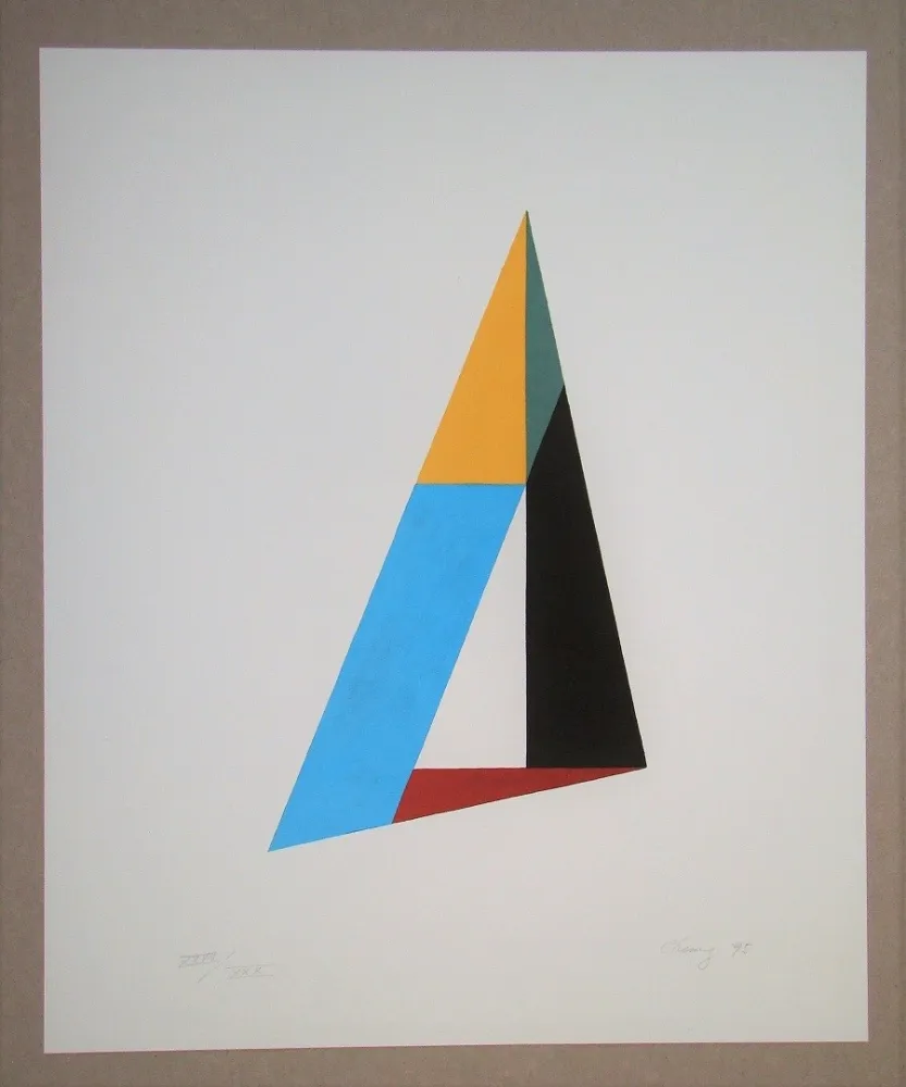 Lithografie Chung - Composition Triangle