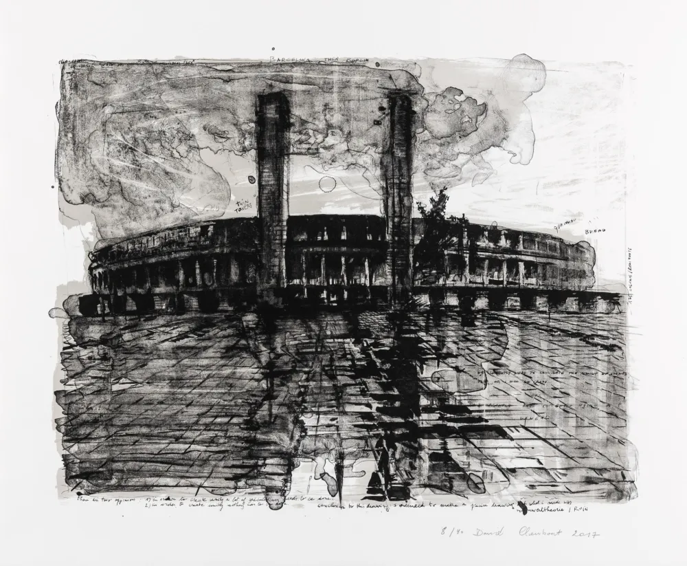 Lithografie Claerbout - Olympia - Impression of Rain