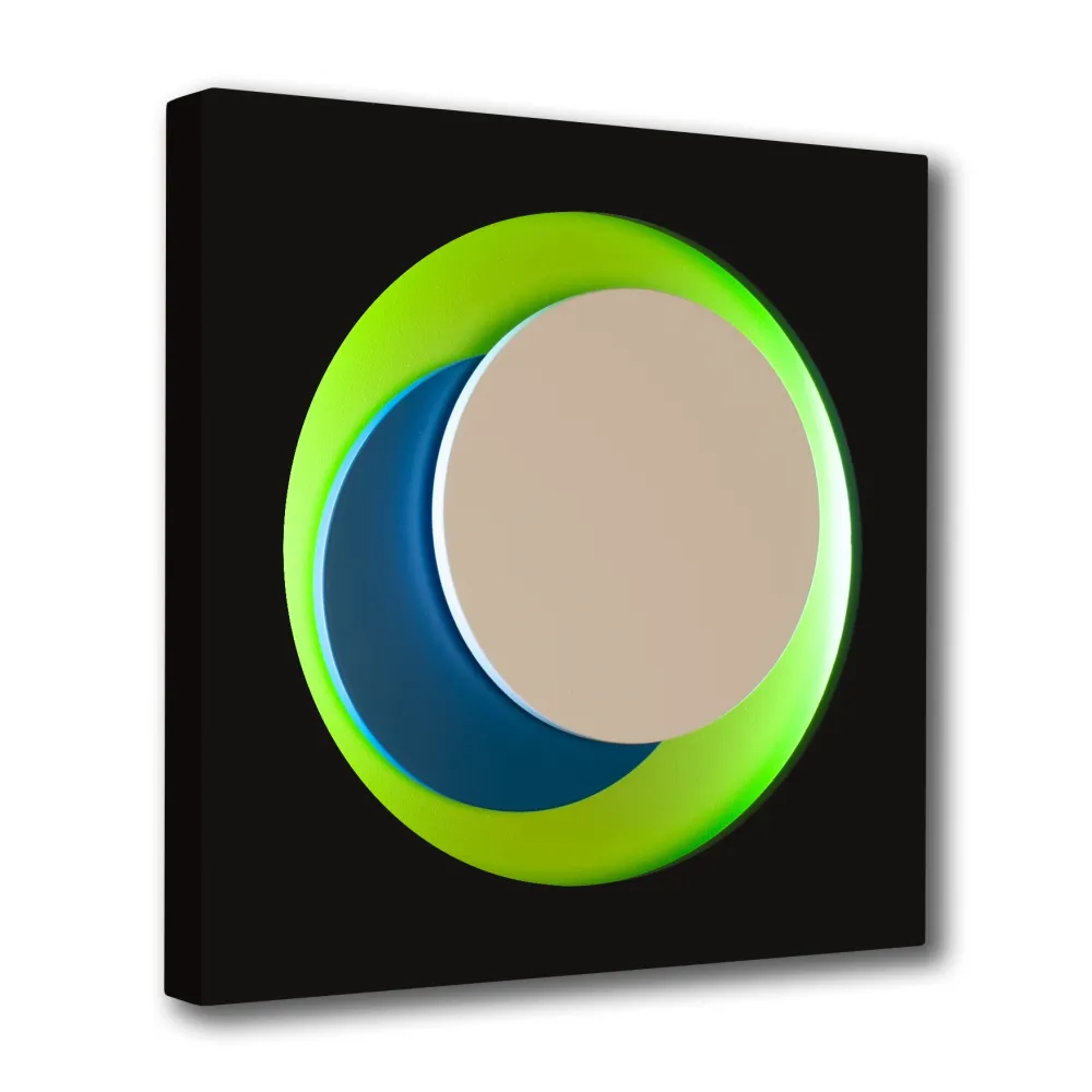 Houtsnede Claisse - Cercle Noir et Vert