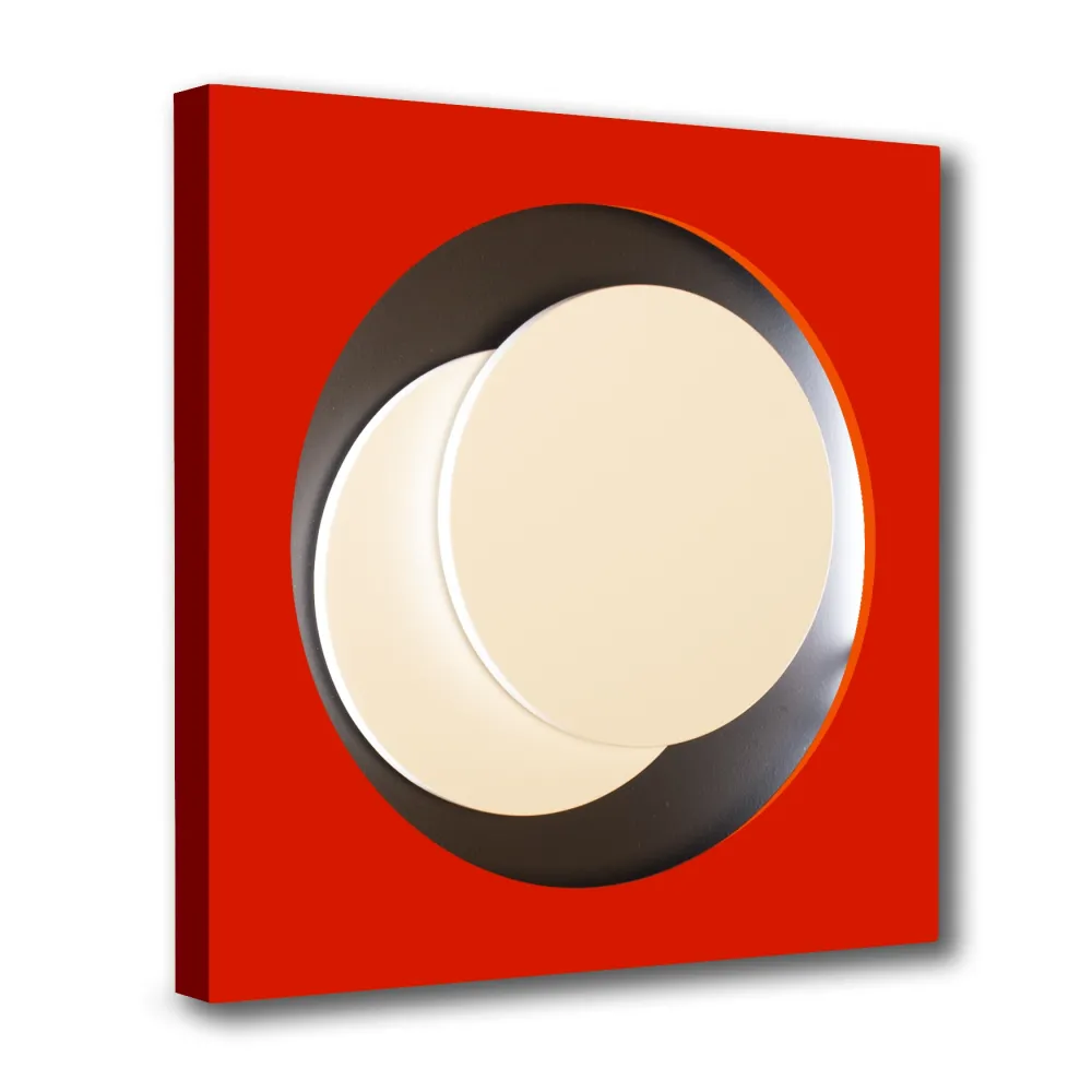 Houtsnede Claisse - Cercle Rouge et Noir