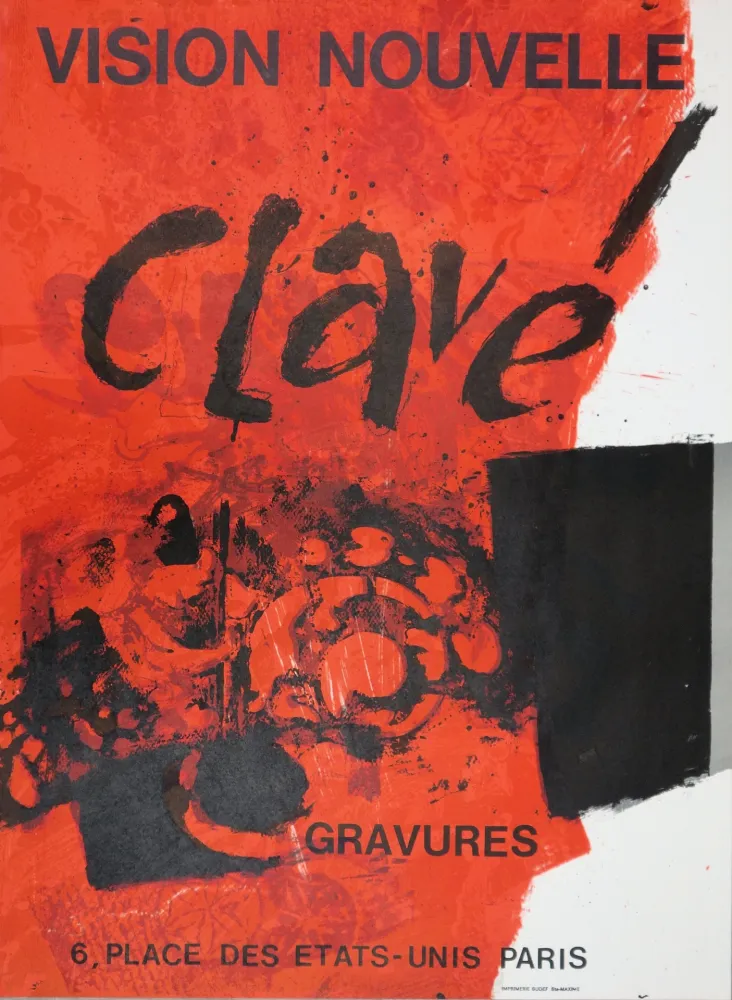 Lithografie Clavé - Exposition 1972 (gravures)