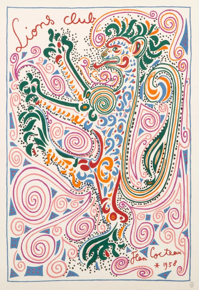 Lithografie Cocteau - Lions Club