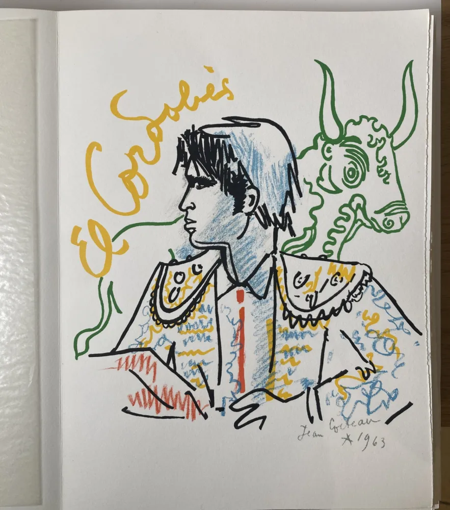 Lithografie Cocteau - Taureaux