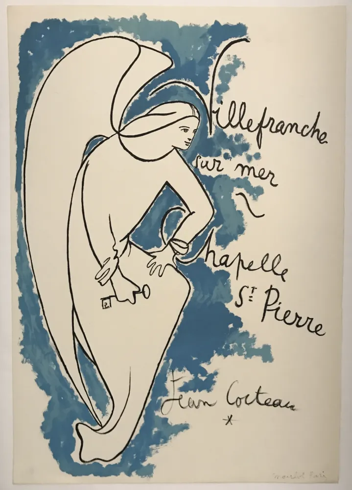 Lithografie Cocteau - Villefranche sur mer - Chapelle St. Pierre