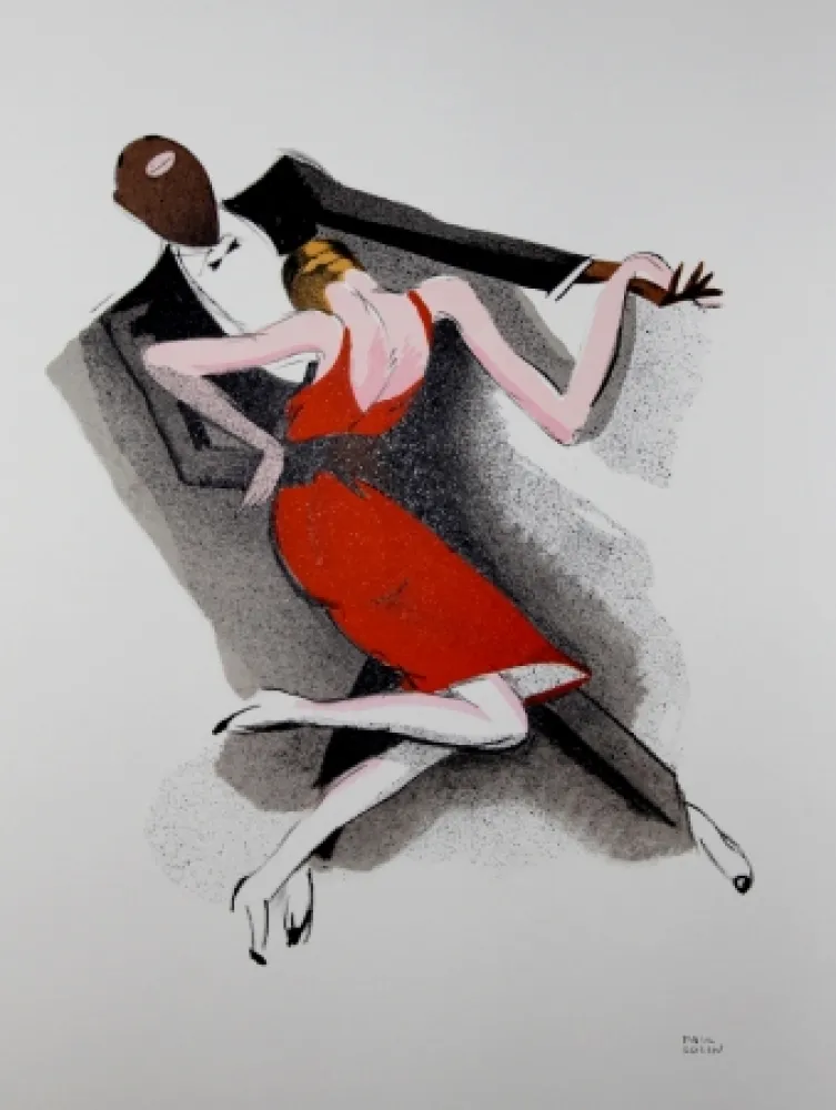 Lithografie Colin - LE TUMULTE NOIR / BLACK THUNDER - 1927