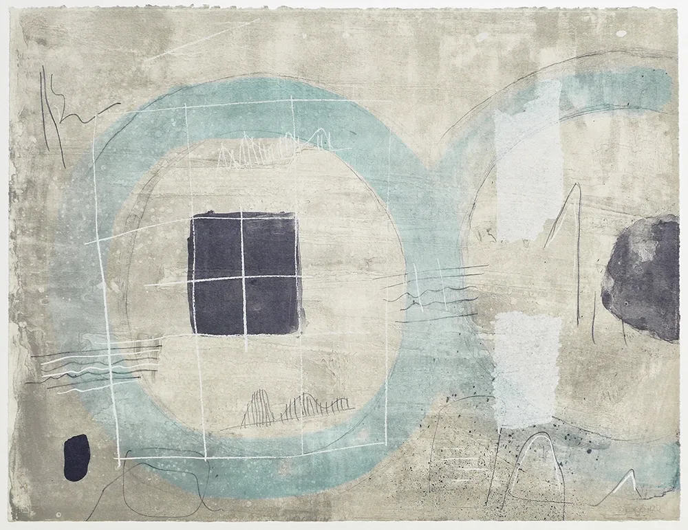 Lithografie Coll - Cercle Blue