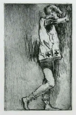 Gravure Conconi - FANTE DI FIORI ( The knave of clubs ) 