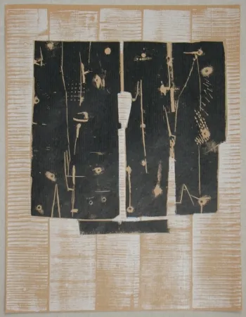 Houtsnede Consagra - Gravure sur bois pour XXe Siècle