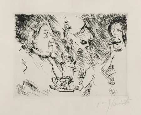 Droge Naald Corinth - Drei Personen am Tisch