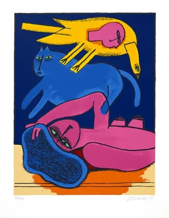 Zeefdruk Corneille - Aurore