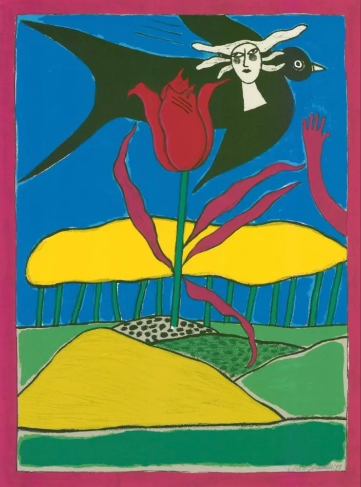 Lithografie Corneille - Däumelinchen