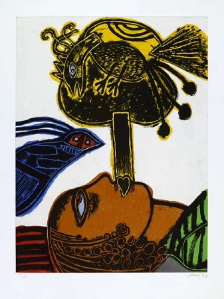 Aquatint Corneille - L’africaine.