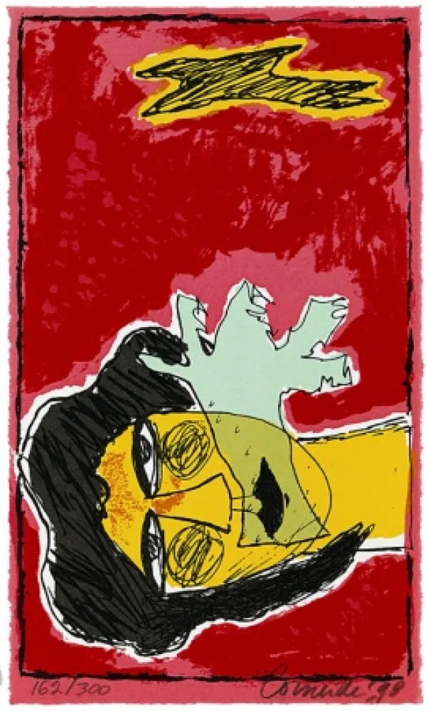 Zeefdruk Corneille - Le ciel rouge de l'amour