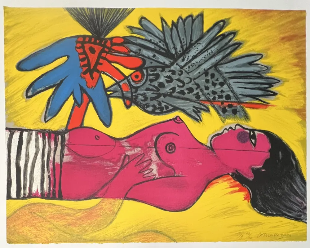 Lithografie Corneille -  Lithographie Le temps de l'été 2001