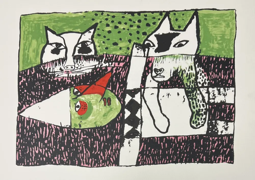 Lithografie Corneille - Lithographie Pinocchio, 2001