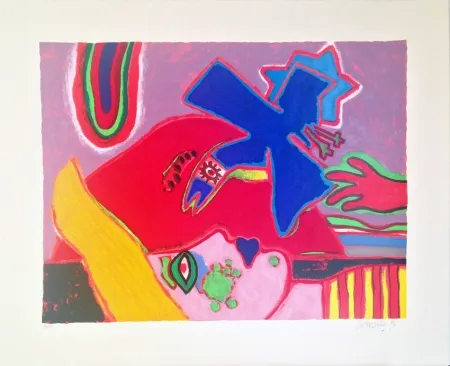 Zeefdruk Corneille - L'Oiseau attendu