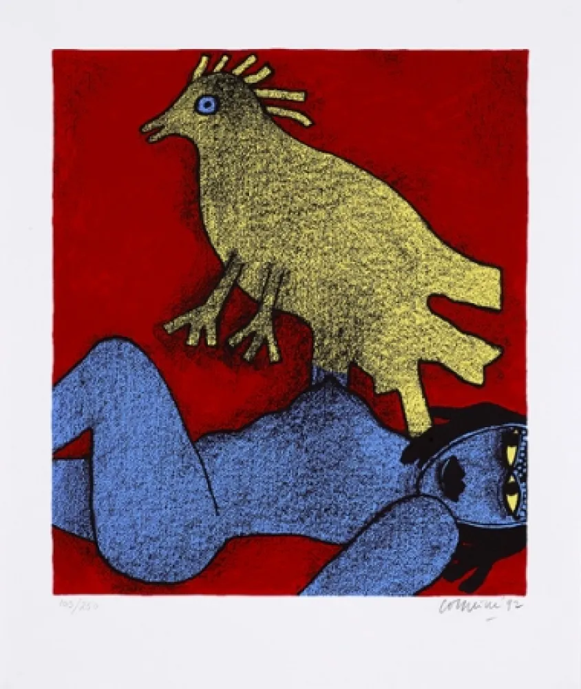 Zeefdruk Corneille - Magik africaine