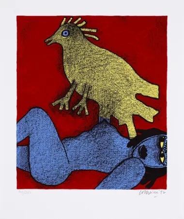 Zeefdruk Corneille - Magik africaine