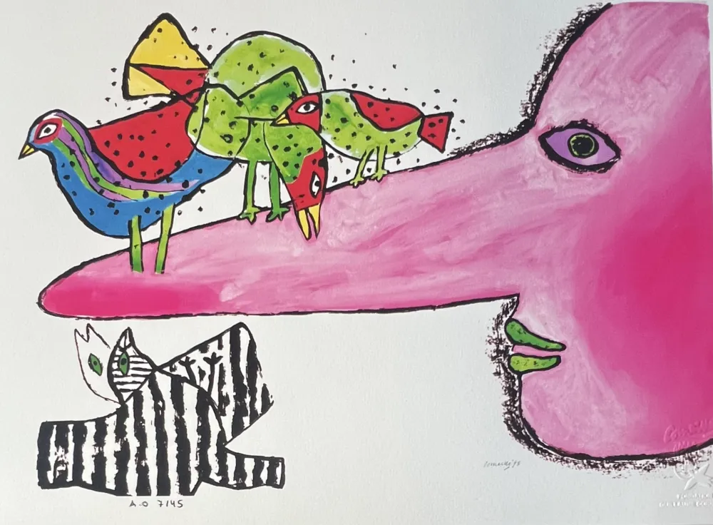 Digitale Print Corneille -  Pinocchio 1973 Tirage numéroté 45 ex AO