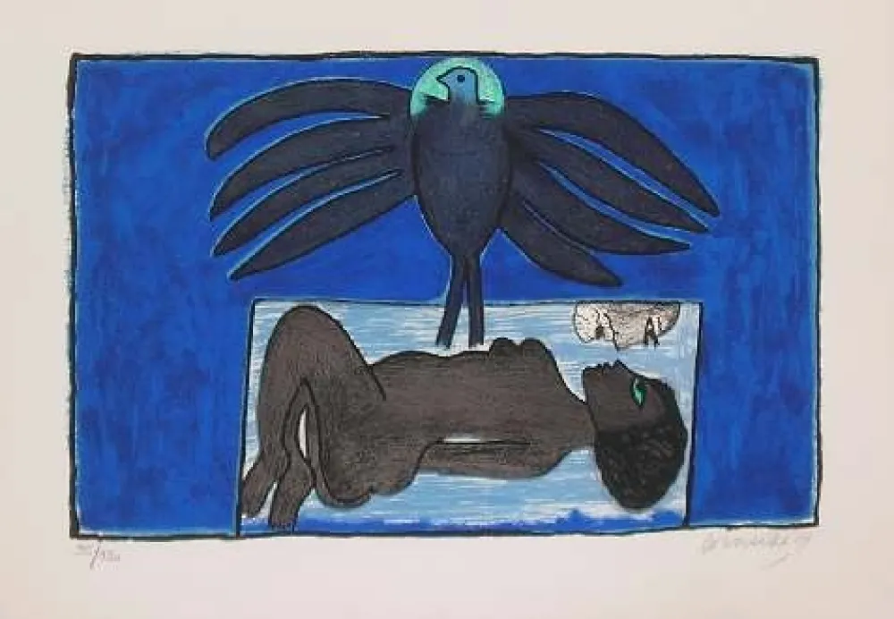 Lithografie Corneille - SCENA EROTICA