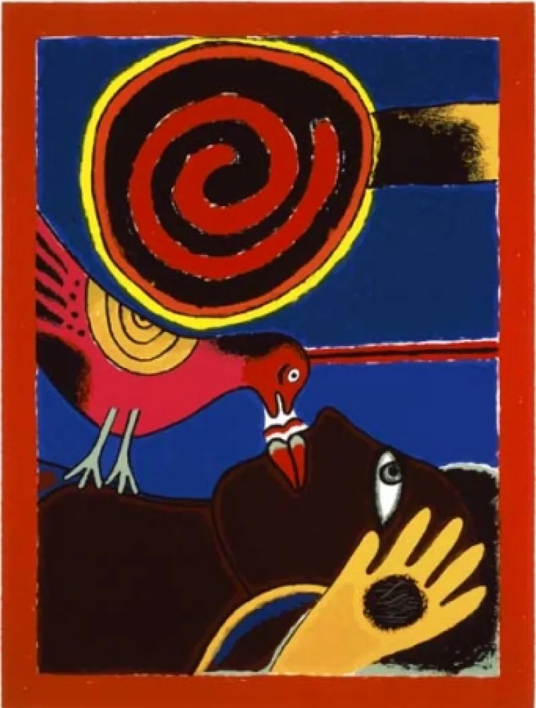 Zeefdruk Corneille - Soleil cou coupé II