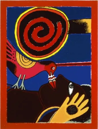 Zeefdruk Corneille - Soleil cou coupé II