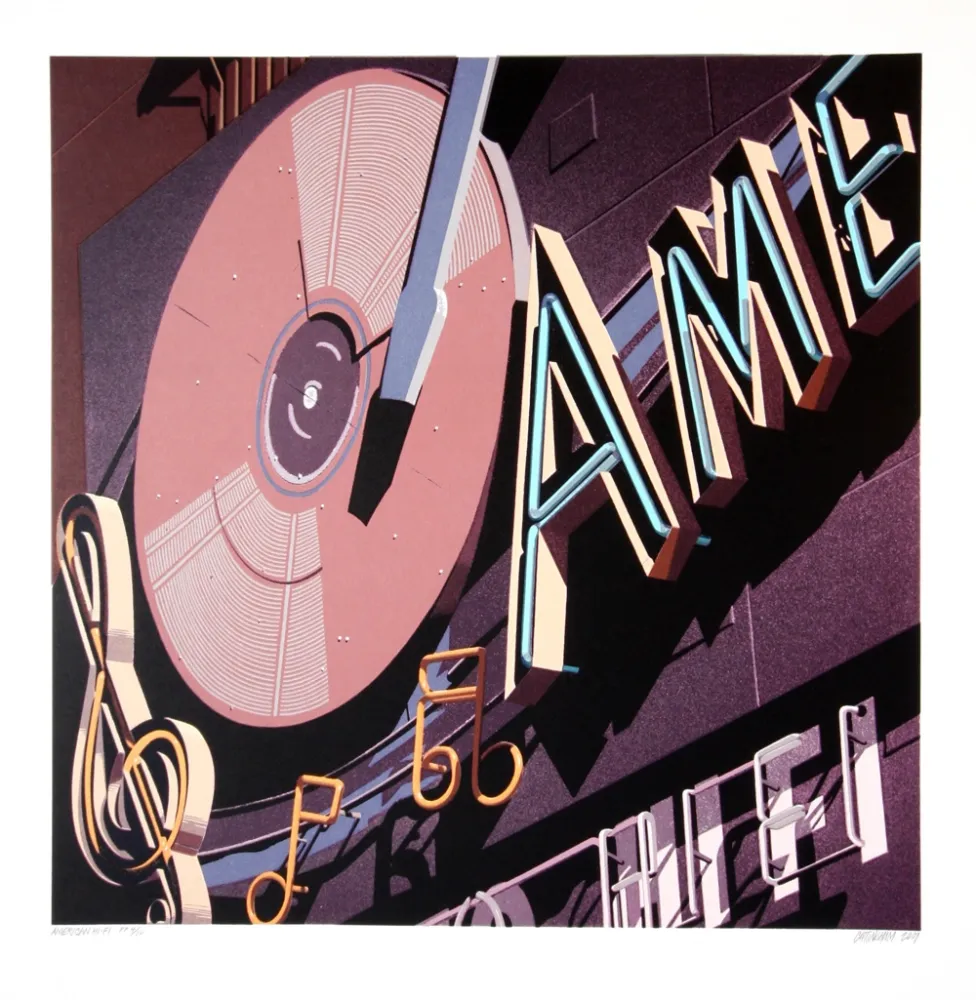 Zeefdruk Cottingham - American Hi Fi