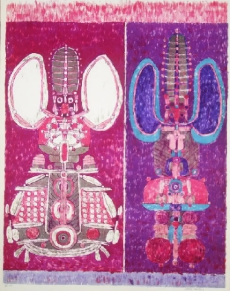 Lithografie Courtin - Tremblements