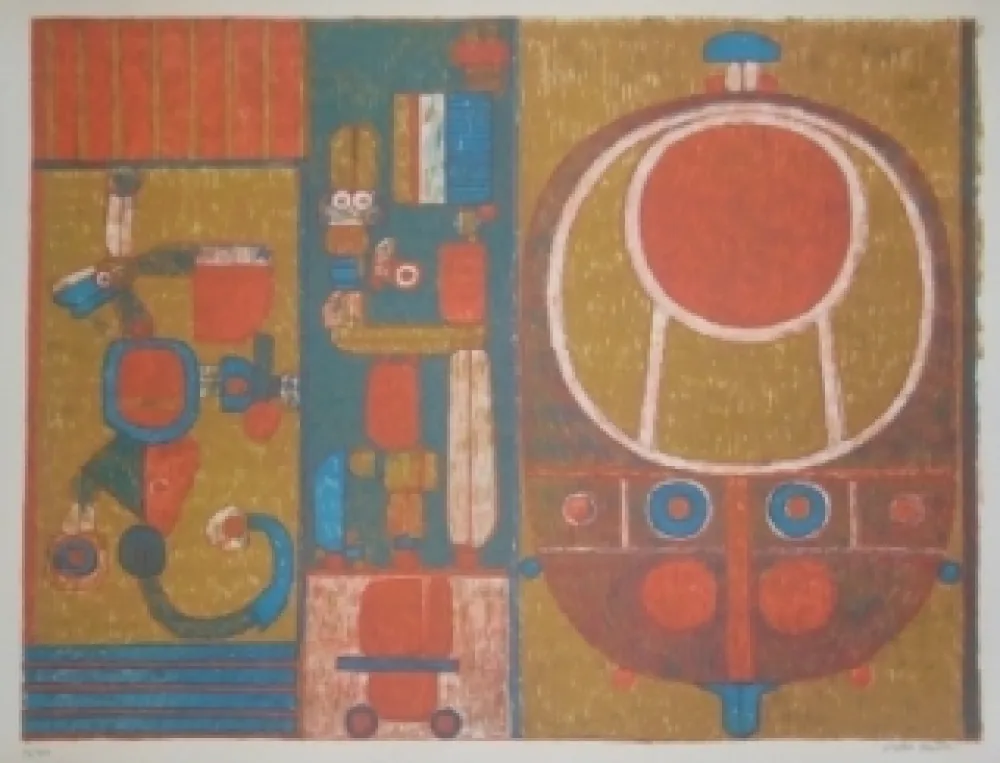 Lithografie Courtin - Vérité cruelle d'un jeu ancien