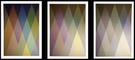 Zeefdruk Cruz-Diez - Couleur Additive Perseus, Portfolio of 3