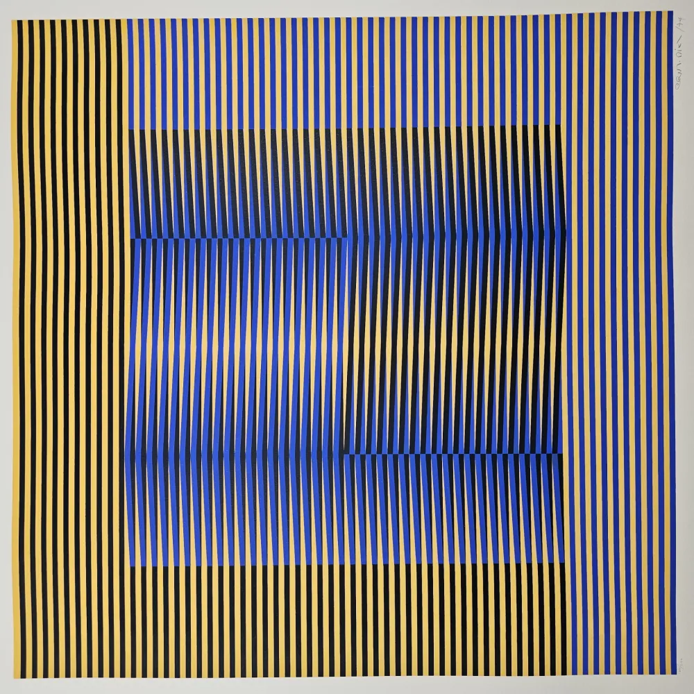 Zeefdruk Cruz-Diez - Induction Chromatique